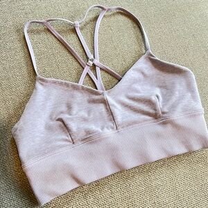 ALO Yoga Light Pink Sports Bra